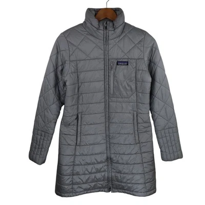 Chaqueta Parka Patagonia Radalie Mujer Pequeña Gris Aislada Acolchada Abrigo Puffer Foto 1 de 4