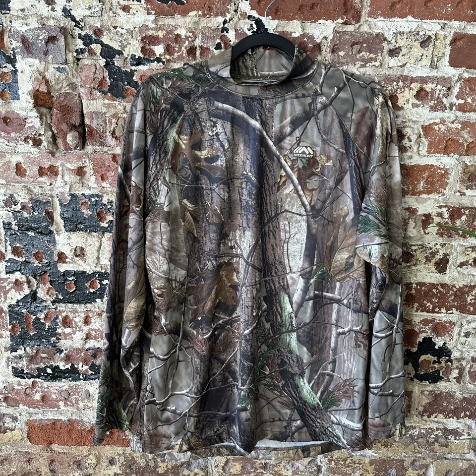 Женская рубашка с длинным рукавом Medalist Camo AP REaltree базовый слой большой размер - Изображение 1 из 4