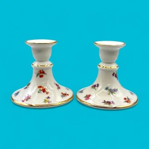 Vintage Gloria Porcelain Candleholders – Bayreuth West Germany - Picture 1 of 9