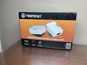 Trendnet Powerline 200 AV Nano Adapter Kit TPL-308E2K/A NEW Sealed - Picture 1 of 9