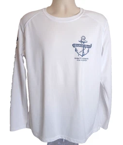 Herren Pullover Medium Orange Strand Anker Latitude-Longitut Weiß - Bild 1 von 8