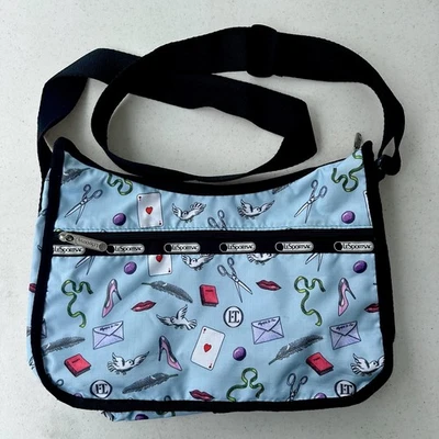 Raro Bolso de Mano LeSportSac Cartera Letras de Amor Azul Bandolera Bolso de Hombro Foto 1 de 4