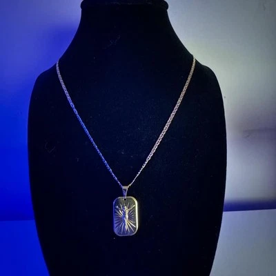 CONJUNTO: Cadena Piastrina, Pulsera Piastrina y Colgante Cristo Crucificado - Oro 24K Foto 1 de 4