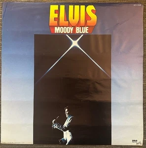 Elvis Presley Moody Blue Vintage Original RCA Records Poster 22x22 Rare - Picture 1 of 1