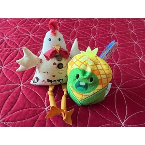 Cozy Farmhouse Chicken & Corn Plush Set Stuffed Animals Home Decor Cute - Picture 1 of 4
