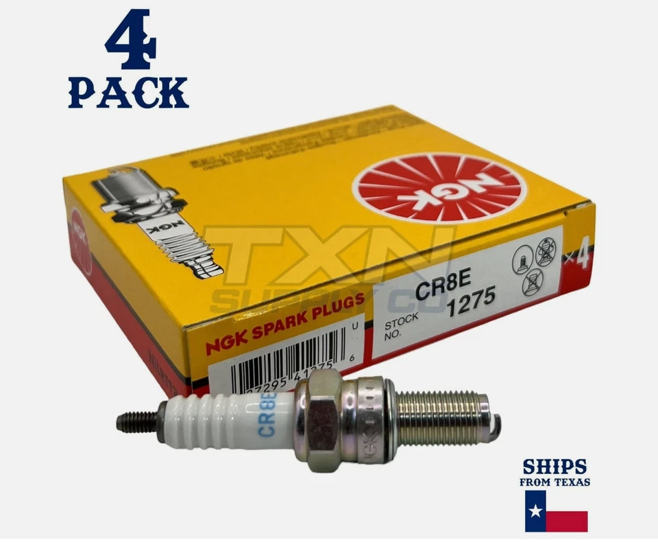 PACK DE 4 bujías estándar NGK 1275 CR8E - Paquete de 4 Foto 1 de 1