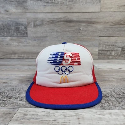 USA Olympic Team McDonalds Cap Hat Adult Mens Adjustable SnapBack Trucker  - Изображение 1 из 4