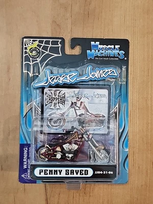 MUSCLE MACHINES Jesse James West Coast Choppers PENNY SAVED Motorcycle 1:31 New - Image 1 of 2
