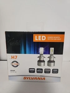 Sylvania H7 LED Powersport Headlight Bulbs for Off-Road Use or Fog Lights - 2 PC - Picture 1 of 4