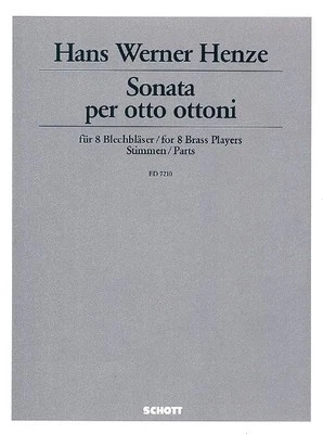 Sonata per otto ottoni Hans Werner Henze Set of Parts Brass Ensemble Schott Musi - Image 1 of 3