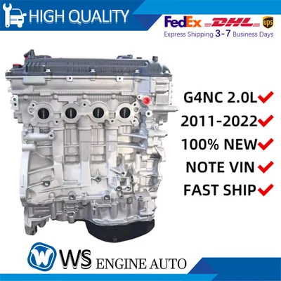 Long Block Engine Assembly For Kia Soul Forte Hyundai Elantra G4NC 2.0L 2011-22 - Image 1 of 4