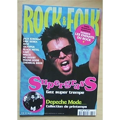 SUPERGRASS ROCK AND FOLK MAGAZINE MAY 1997 - GAZ COLOUR COVER FRENCH - Image 1 of 2