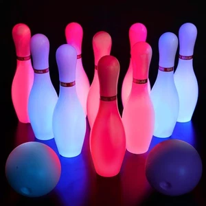 Miniature Bowling Game Set - 11 pieces 1.5 Inch Deluxe - for Kids - Picture 1 of 9