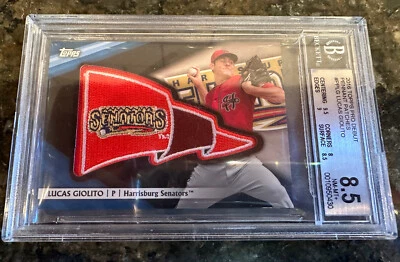 TRUE 1/1 - Lucas Giolito Topps Pro Debut Pennant Patch SSP - White Sox Senators - Image 1 of 3