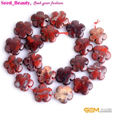 Натуральный разнообразный камень цветок полудрагоценные бусины россыпью для ювелирных изделий делает подарок - Изображение 1 из 4