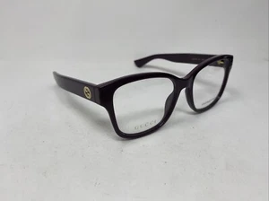 GUCCI GG1340O 004 DARK PURPLE GLOSS 54-17-140 EYEGLASSES F227 - Picture 1 of 7