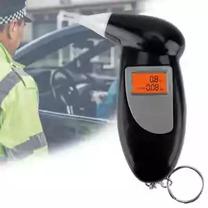 Probador de alcoholímetro digital portátil ultrapreciso alcoholímetro para el hogar/coche negro - Imagen 1 de 7