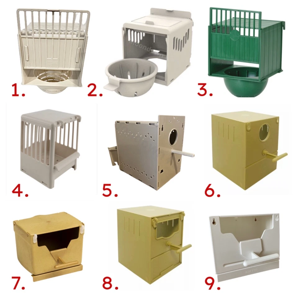 Plastic Canary / Finch Nest Pans / Box-Bird Nest Breeding Boxes for Cage Fixing - Image 1 of 4