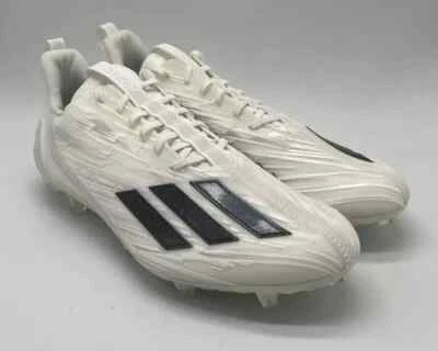 Adidas Adizero Molded Black White Football Cleats GX4049 Men's Size 13 - Image 1 of 4