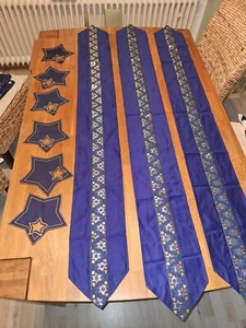 6teiliges Tischwäsche Set Tischdecken ABW Top Zustand Tischbänder - Bild 1 von 6