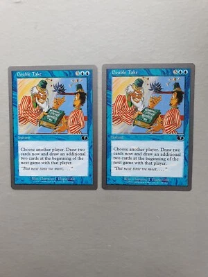 Double Take x2 , MTG Unglued (1998). Common Blue Instant NM - Image 1 of 2
