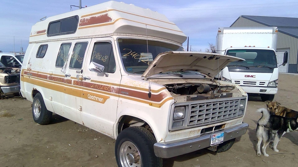 1975-1991 Ford Van E250 driver dianteiro esquerdo manual regulador de janela fabricante de equipamento original - Imagem 1 de 4