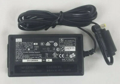 New Genuine OEM AC Adapter Cisco 48V 0.38A EADP-18FB with Power Cord - Image 1 of 3