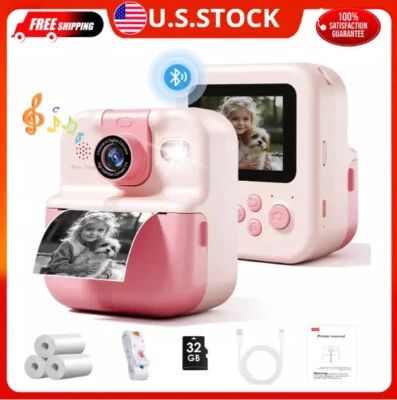 Fujifilm Kids Camera Instant Print 1080P 32GB Instant Cameras That Print Photos - Image 1 of 4