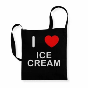Bolsa de asa larga de algodón reutilizable Ice Cream I Love - Imagen 1 de 8