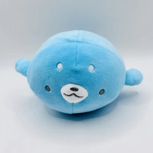 YELL Baby Blue Mochi Baby Seal Plush Toy 6” Long E1-618 - Picture 1 of 8
