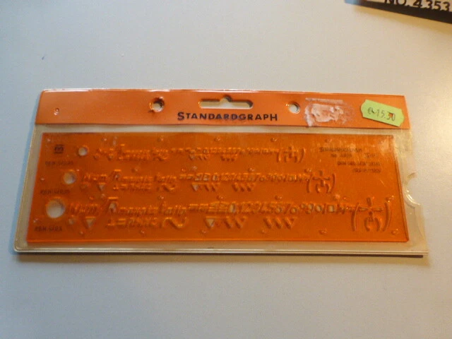 Zeichenschablone STANDARDGRAPH N° 4353 Oberflächenzeichen - Bild 1 von 1