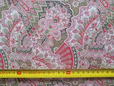 EMPORIUM - paisley - pink - Liberty Tana Lawn cotton approx 67 x 18 cm - Image 1 of 3