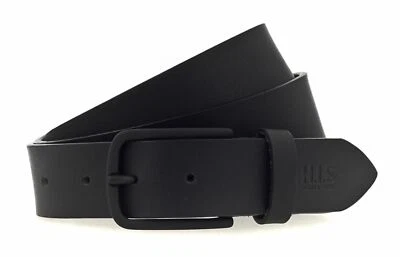 H.I.S 35mm Leather Belt W85 Black - Imagen 1 de 2