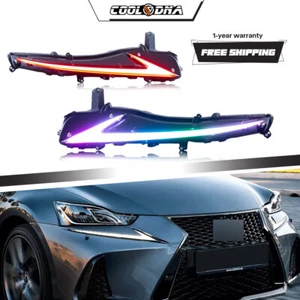 RGB LED Daytime Running Light for Lexus 3IS IS250 IS200t IS300 2017-2020 DRL 2pc - Picture 1 of 10