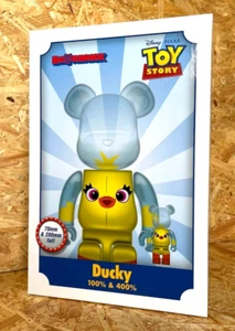 MEDICOM TOY BE@RBRICK Ducky 100% & 400% TOY STORY Disney Pixar Action Figure - Picture 1 of 6