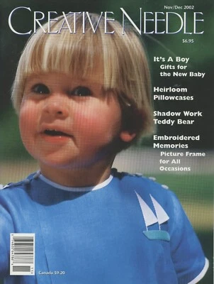 Creative Needle Nov Dec 2002 Heirloom Pillowcases Shadow Work Picture Frame - Image 1 of 4