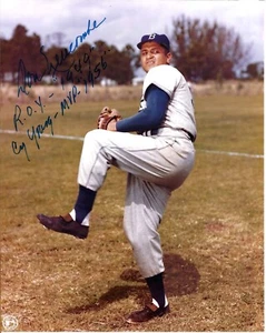 ROY 1949 Cy Young MVP 1956 Brookly Dodgers DON NEWCOMBE handsigniert 8x10 signed - Bild 1 von 1