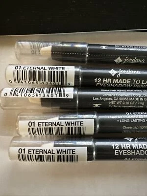 5X Jordana 12 Hr Made to Last Eyeshadow Pencil Eternal White #01 Lot of 5 New - Image 1 of 4