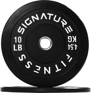 2" Olympic Bumper Plate Weight Plates with Steel Hub, Pair, Updated - Picture 1 of 12