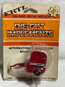 ERTL IH International 2400 Round Hay Baler, Red Rims, 1/64, NIB - Picture 1 of 2