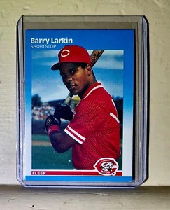 1987 Barry Larkin Fleer Baseball Card #204 - Picture 1 of 4