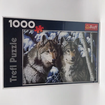 Jigsaw Puzzle Wolf Wolves Winter Animals Nature 1000 Pieces Made in Poland Trefl - Image 1 of 4