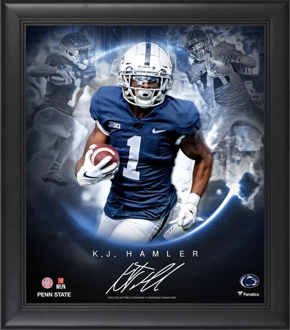K.J. Hamler Penn State Nittany Lions Framed 15" x 17" Stars of the Cover