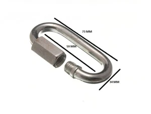 Quick Link Chain Repair Shackle 8mm 5/16 BZP ZP Pack Size 4 - Picture 1 of 1