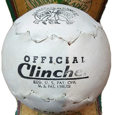 De colección Años 40-50 J. deBeer & Son Doble Cabezal F12 Cubierta Softbol en Caja Foto 1 de 4