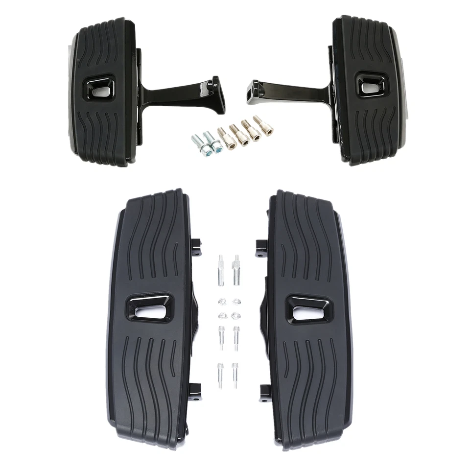 Tablero de piso para conductor y pasajero apto para Harley CVO Street Road Glide 2023-24 negro Foto 1 de 4