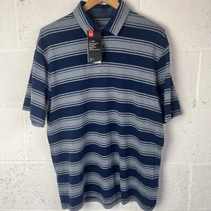 Under Armour Heat Gear Herren groß blau und grau Polo brandneu mit Etikett - Bild 1 von 18