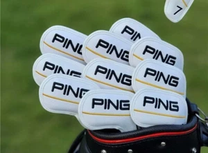 [MAGNETIC] PING Iron Head Cover 10 Pcs 4-P, U, S, W (White) - Picture 1 of 1