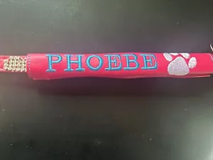 PERSONALISED Lead/Collar Sleeve Cover for Dog Lead /collor Kam Snap On - Picture 1 of 3