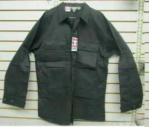 NEW Propper Black Combat Coat Thick U.S. Military Shirt Size Large-Short - Picture 1 of 5